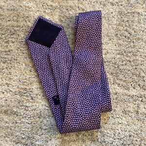Brooks Brothers Navy, Purple‎ and White Stain Resistant Tie- XL